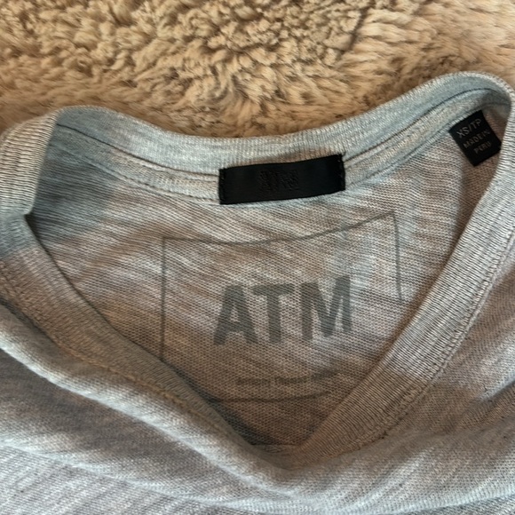 ATM Anthony Thomas Melillo Heather Gray Short Sleeve Tee - Picture 2 of 6